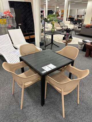 Tuinset Simon, beige, zwart